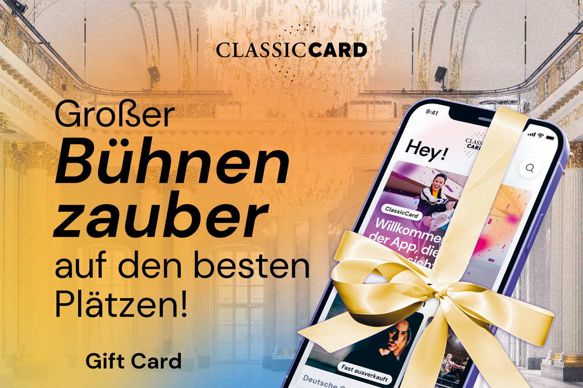 [Translate to Staatsballett EN:] ClassicCard Gutschein-Grafik: Großer Bühnenzauber auf den besten Plätzen