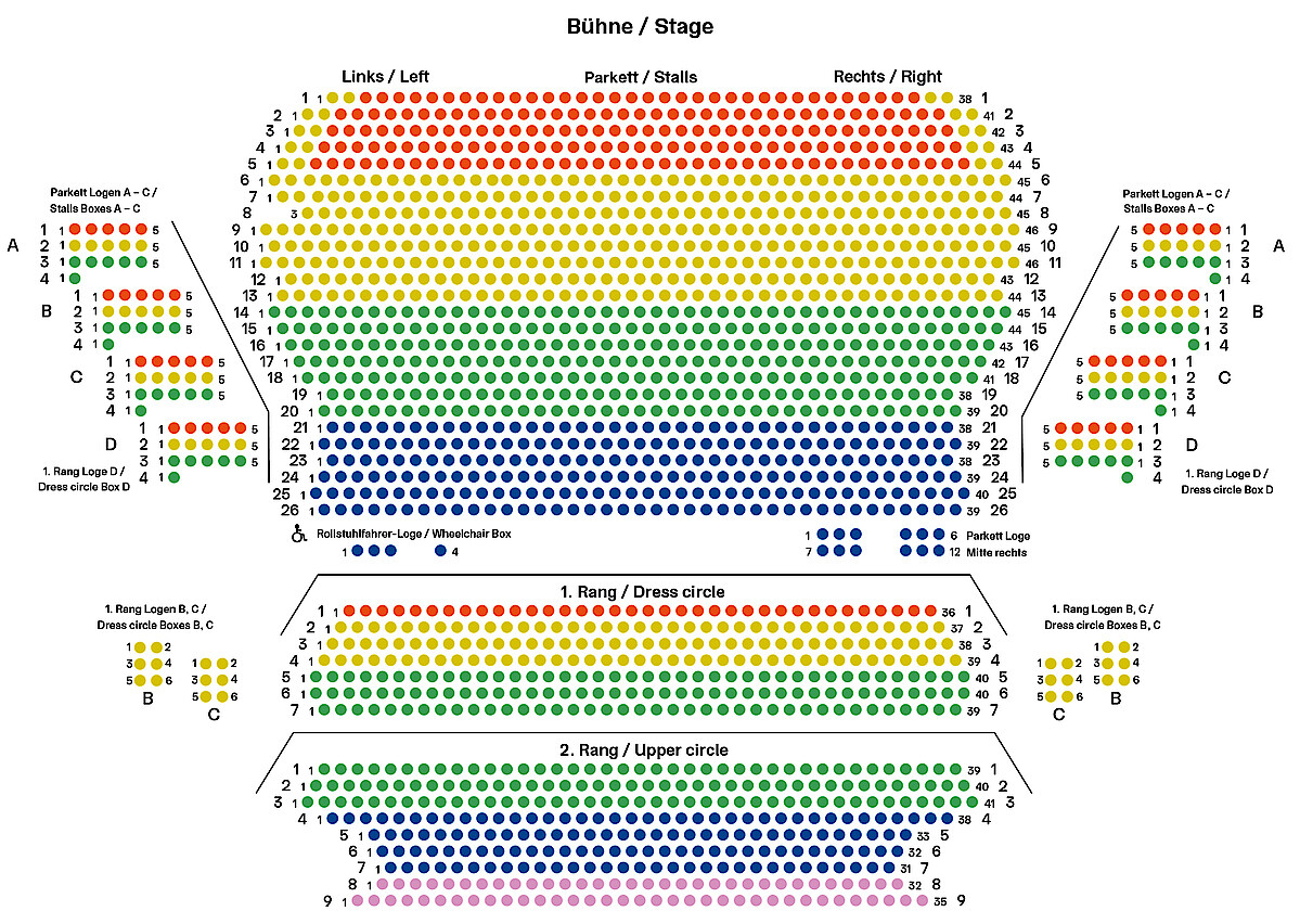 Saalplan der Deutschen Oper Berlin